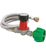 Bayou Classic M5HPR-30 48-in Stainless Braided LPG Hose w/ 0-30-psi Adju... - $945.66 MXN