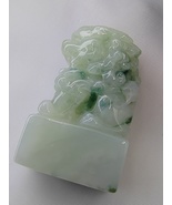 Icy Ice Light Green Natural Burma Jadeite Jade Seal Stone # 33g # 166.25... - £690.01 GBP
