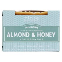 L Bath Body Almond and Honey Soap Handmade Castile Soap w Local Honey Natura - £18.79 GBP