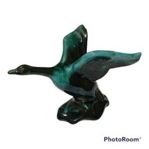 Vintage Goose Figurine Statue BMP Blue Mountain Pottery Bookend Spread Wings - £15.01 GBP