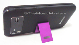 Micro Mini Cell Phone Smartphone Display Stand Holder Cradle &quot;Mean Smile&quot; Purple - £5.14 GBP