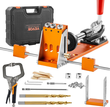 Pocket Hole Jig Kit, 34 Pcs Pocket Hole Jig System with 11&quot; C-Clamp, Fix... - $97.21