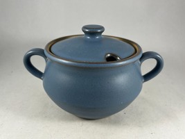 Denby England Echo Blue Stoneware Sugarbowl Sugar Bowl - Midcentury Modern - $14.25