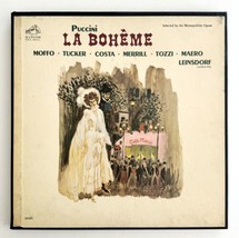 Puccini LA Boheme Box Set Vinyl Record 1963 33 12&quot; 2 LP Victor Red Seal VRG - £31.45 GBP