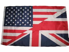 3X5 USA American Great Britain British Flag Us UK Friendship Banner Union Jack - £3.82 GBP