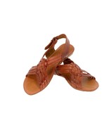 Womens Cognac Authentic Mexican Huaraches Leather Sandals Woven Open Toe... - £27.50 GBP