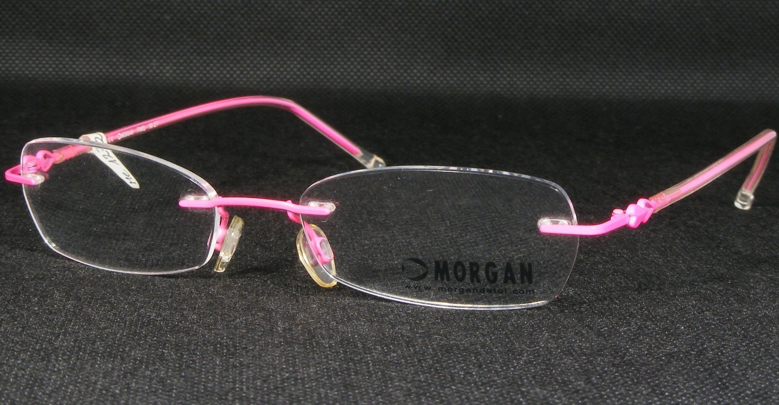 Morgan 203016 260 Rose Unique Rare Lunettes Sans Monture 51-17-135 (Notes) - $76.22