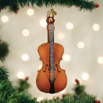 Old World Christmas Cello Glass Musical Instrument Christmas Ornament 38053 - £14.00 GBP