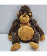 Gund Garstang Gorilla Plush Brown Tan Smiling Sits 13&quot; Stuffed Animal Toy - $13.54