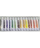 14 Color Acrylic Paint Set 12ml Tubes Professional Grade Artist Rainbow ... - $146.15 MXN