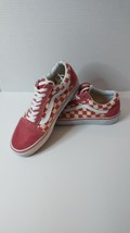 VANS Old Skool Checkered Red/White Sz 6.5 Men Skate Sneakers - £13.22 GBP