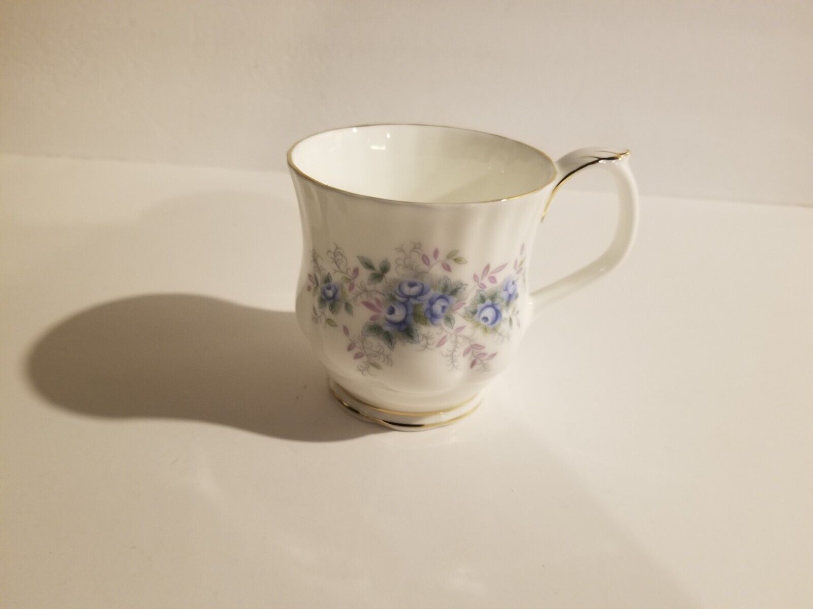 Primary image for Royal Albert ‘Blue Blossom' Footed Coffee Mug Bone China England