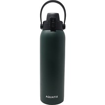 New Aquatix (Fern Green, 32 Ounce) Pure Stainless Steel Double Wall Vacu... - $459.27 MXN