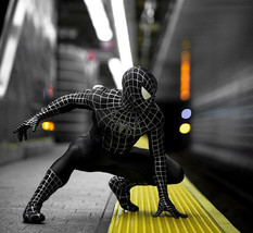 The Amazing 3 Spiderman Black Venom Tights Cosplay Costume Lycra Zentai suit - £32.96 GBP
