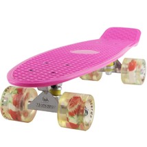 Skateboards Pink Complete Little Cruiser Retro Skateboard For Kids Boys Youths B - £49.23 GBP