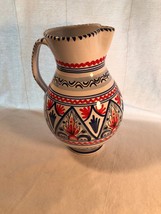 Puente Arzobispo Toledo Ceramica De La Cal Spain 10 Inch Pitcher Mint - £29.90 GBP