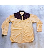Vtg 1970s Woolrich Flannel Pearl Snap Sz L Rockabilly Western Retro Disc... - $176.68 CAD