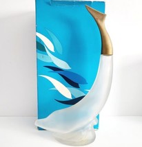 Avon Dolphin Decanter Skin So Soft 8 oz Empty Glass Bottle w/Box - £19.54 GBP