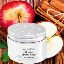 Apple Spice & Cinnamon Aroma Beads Air Freshener Room Linen Car Odor Rid - $315.59 MXN - $539.01 MXN