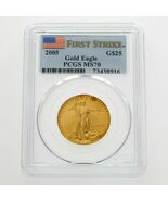 2005 G$25 1/2 Oz. Gold American Eagle Ausgewählten By PCGS As MS-70 Erst... - €2.443,60 EUR