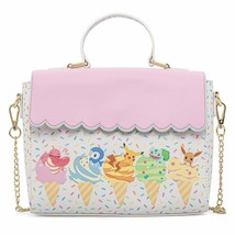 LOUNGEFLY X Pokemon Ice Cream Friends Eevee, Pikachu Scallop Crossbody Bag - $199.99