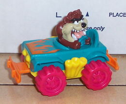 1993 McDonalds Looney Tunes Quack-Up Cars - Taz Toy - $4.90