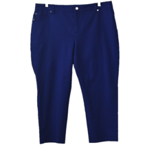 Chicos Crop Pants The Ultimate Fit Getaway Womens 14 Chicos 2.5 Loyal Blue - £27.35 GBP