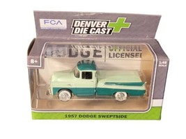 Denver Diecast 1957 Light Green Dark Green Dodge Sweptside Truck 1/48 Scale - $15.83