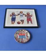Sport Items-Framed Print Titled Dream Team by T Richard plus 1992 US Bas... - €49,75 EUR