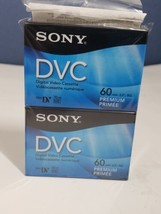 SONY DVC 2-Pack Mini DV 60 Min Blank Tapes Digital Video Cassette PREMIU... - $17.81