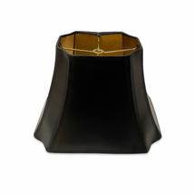 Royal Designs, Inc. Rectangle Cut Corner Hardback Lamp Shade, HB-810-12BLK/GL, B - £37.46 GBP+