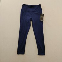 HEAD Women&#39;s Blue Cropped Leggings Size XS Stretch Polyester Blend Capri NEW - £11.04 GBP