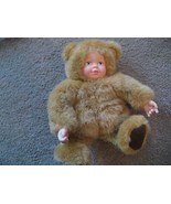 Beau Anne Geddes Fuzzy Ours Poupée Bébé Brun Clair 7 - 8 inches Mint - $38.07