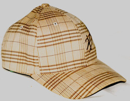 Billabong Plaid Beige / Brown  Baseball Style Hat Size S-M Mens - £13.36 GBP