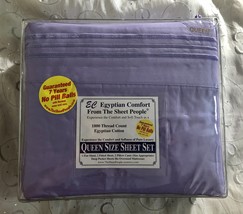 Queen 1800 Thread Count Egyptian Sheets Lavender - £23.94 GBP