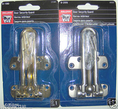 Bulldog DOOR Security GUARD chOOse Brass or Satin Nickel Lock secure D-1... - $12.59+