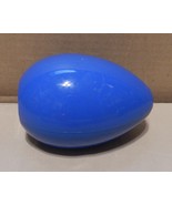 Big Easter Egg 5 1/2&quot; x 3 3/4&quot; Snap Together Blue Treat Container Med NI... - £1.99 GBP