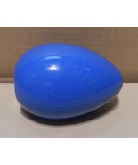 Big Easter Egg 5 1/2&quot; x 3 3/4&quot; Snap Together Blue Treat Container Med NI... - $2.49