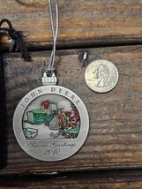 2010 John Deere Pewter Christmas Ornament - #15 In A Series Collectible - $21.73
