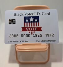 Aromabug Funny Fake Bankcards, 8 PACK: BLACK VOTER ID Card (Free Shipping). - $19.75