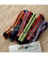 Reflective Cat Collars w Bells Set of 6 Nylon Mixed Colors, Pet Breakawa... - $16.69 CAD