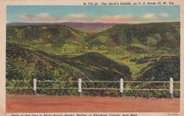 Devil&#39;s Saddle On U S Route 50 West Virginia WV Nancy Hanks Born Postcard C12 - £2.34 GBP