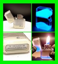 Unique Stunning Luminescent White Sand Case With Unfired Zippo Lighter - £46.65 GBP