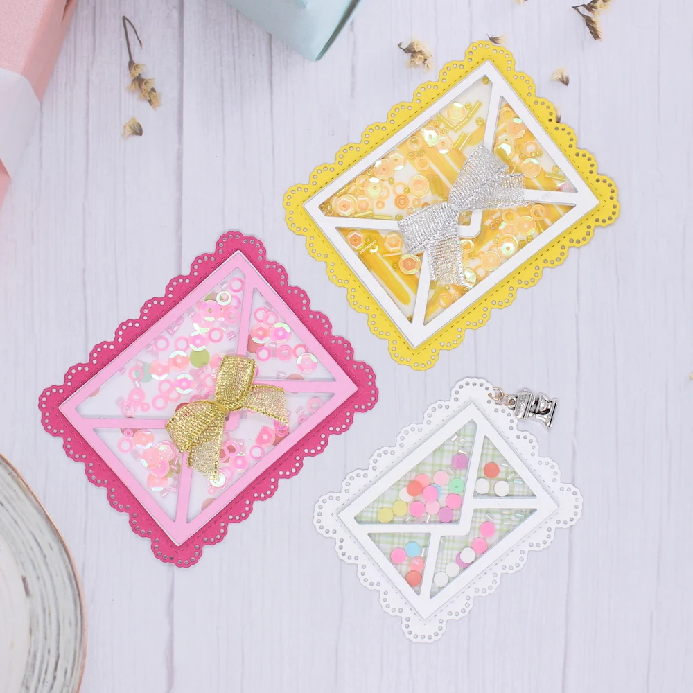 Lace Edge Envelopes Metal Cutting Dies Scrapbooking Card Making Craft - $19.12 CAD