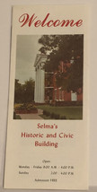 Vintage Selma’s Historic &amp; Civic Building Brochure Selma Alabama QBR5 - £7.77 GBP