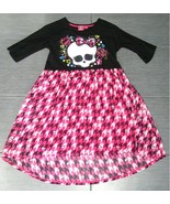 MONSTER HIGH Mattel 2012 Skull Party Dress Girls XL Size 14/16 - £19.66 GBP