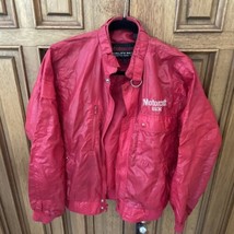 Vintage 1980&#39;s Red Ford Motorcraft Racing Jacket Size Small - $88.11