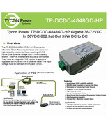 Tycon TP-DCDC-4848GD-HP GIGABIT 802.3AT,  /- 36-72VDC IN 56VDC O - $149.73