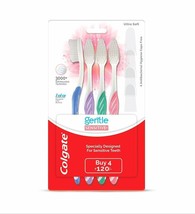 Colgate Gentle Sensitive Soft Bristles Toothbrush - 4 Pcs (Pack of 1) - $12.29