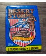Vintage 1991 TOPPS  DESERT STORM  Unopened Wax Pack of Cards NEW - $10.86 CAD